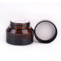 Unique 30g amber cosmetics cream glass bottles and jars for cosmetics, face cream ,eye cream.